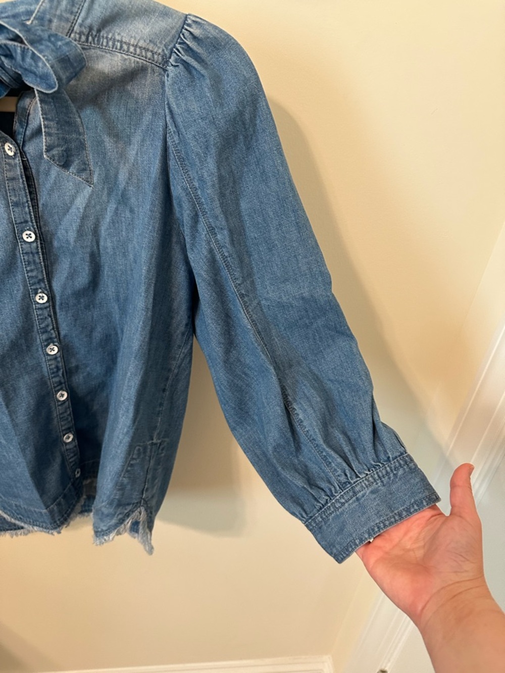 Anthropologie Pilcro Tie-Neck Blouse - Picture 5 of 6